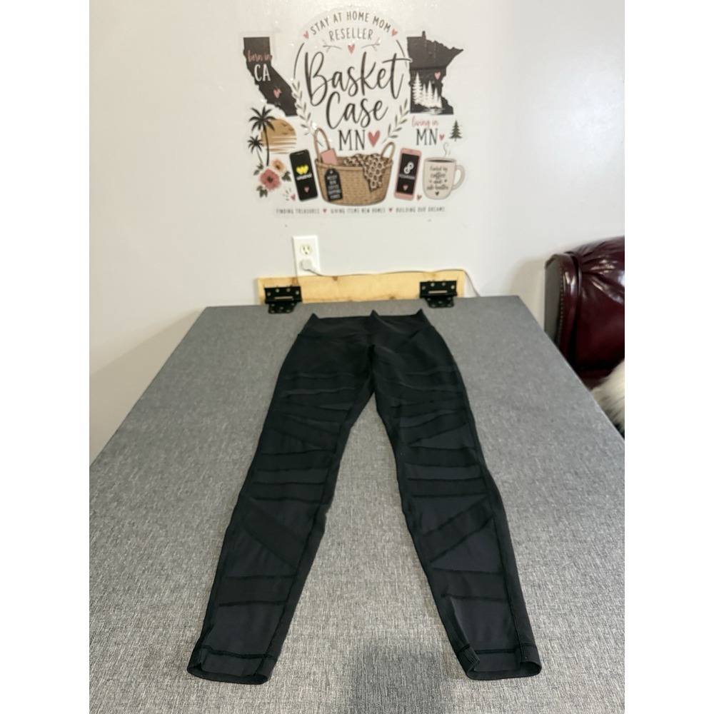 lululemon Wunder Under Black High Rise Ankle Leggings Stretch High Times Sz 8